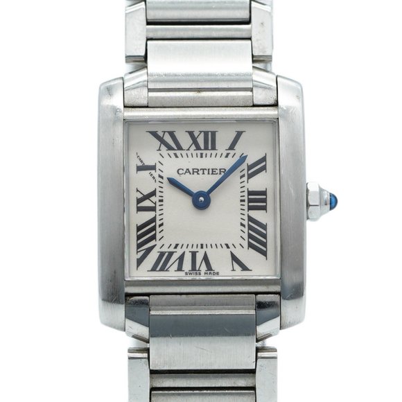 Cartier Tank Française W51008Q3 Ivory Dial Women's Watch - Picture 1 of 10
